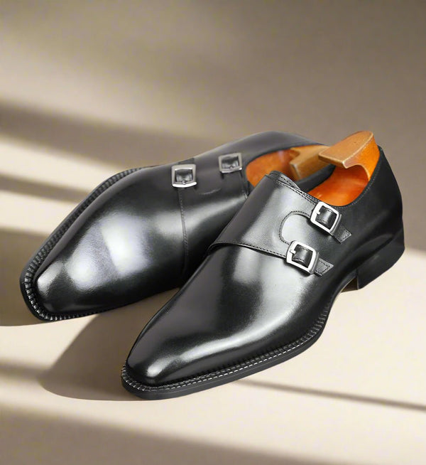 The Double Monkstrap - Black